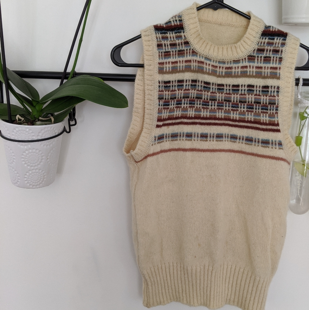 Vintage Wool Sweater Vest